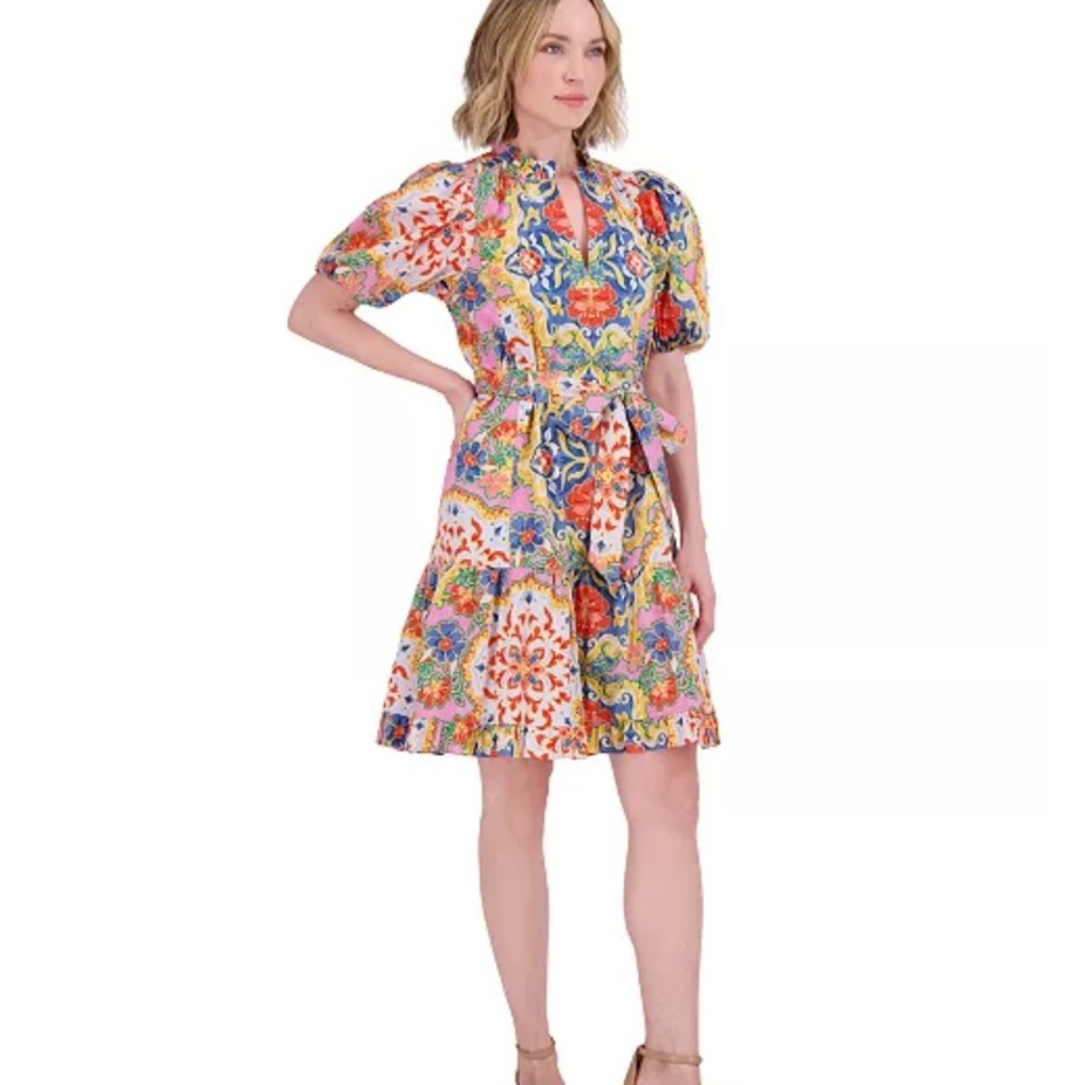 Jessica Howard Colorful Floral Mini Dress